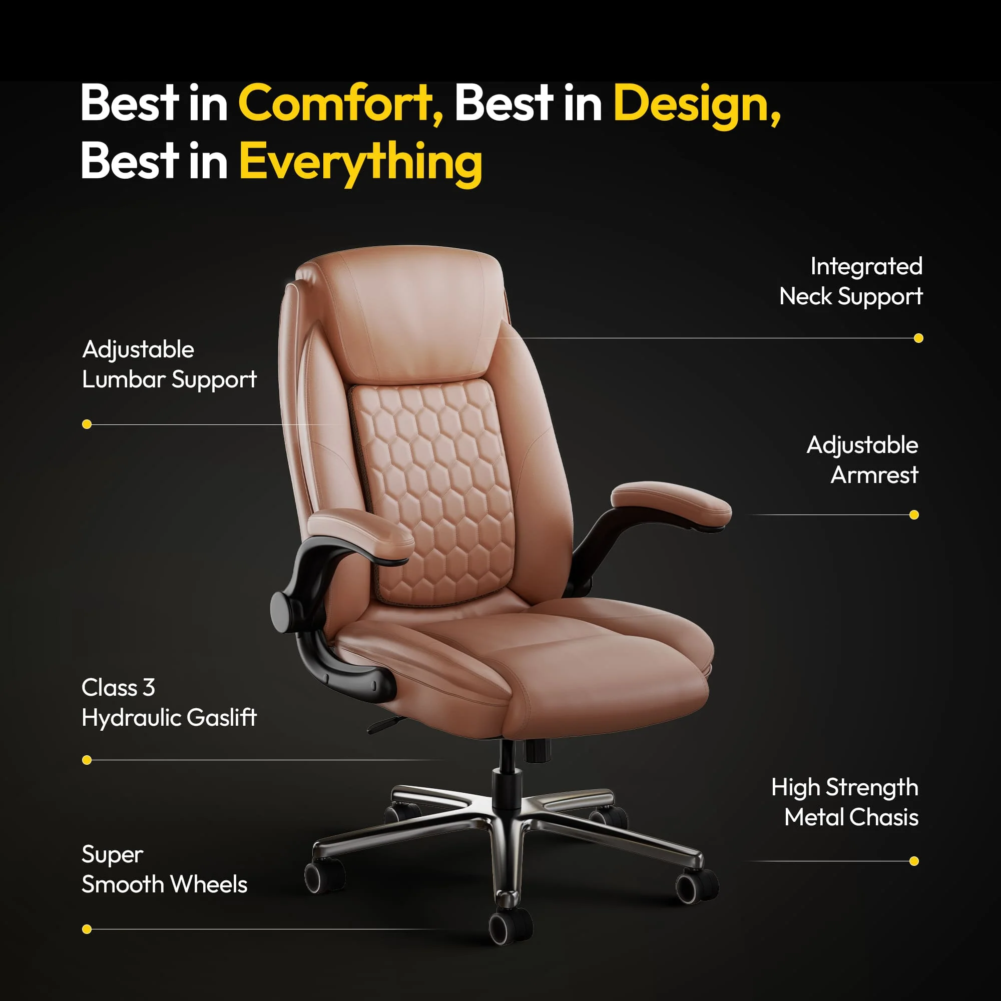 Frido 3D Posture Plus Ergonomic Chair - Image 18