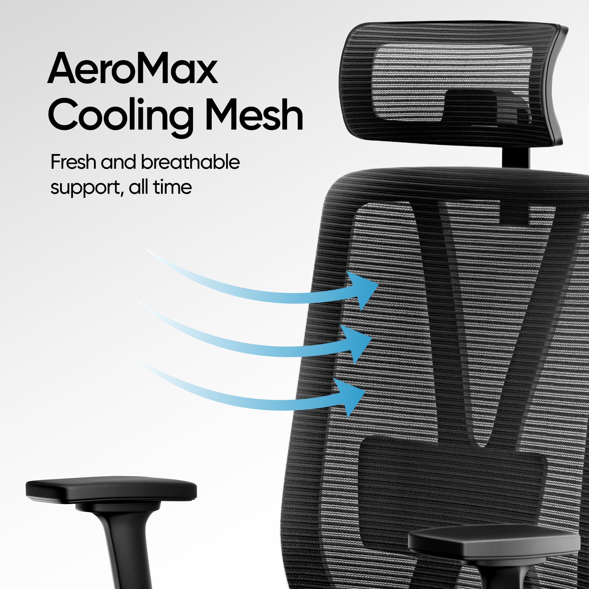 Frido AeroMesh Classic Ergo Chair - With Headrest - Image 13