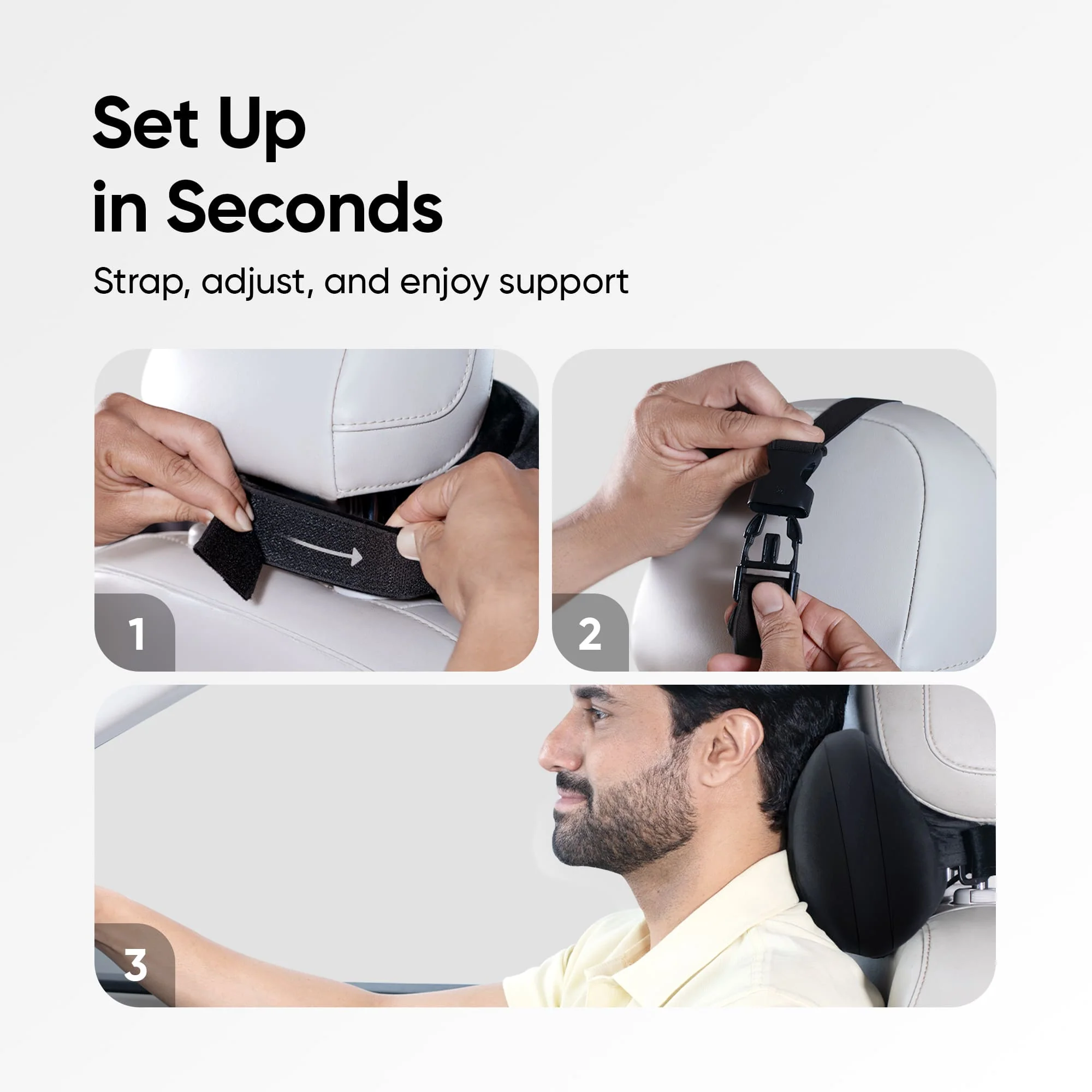Frido Car Neck Rest Mini Pillow - Image 4