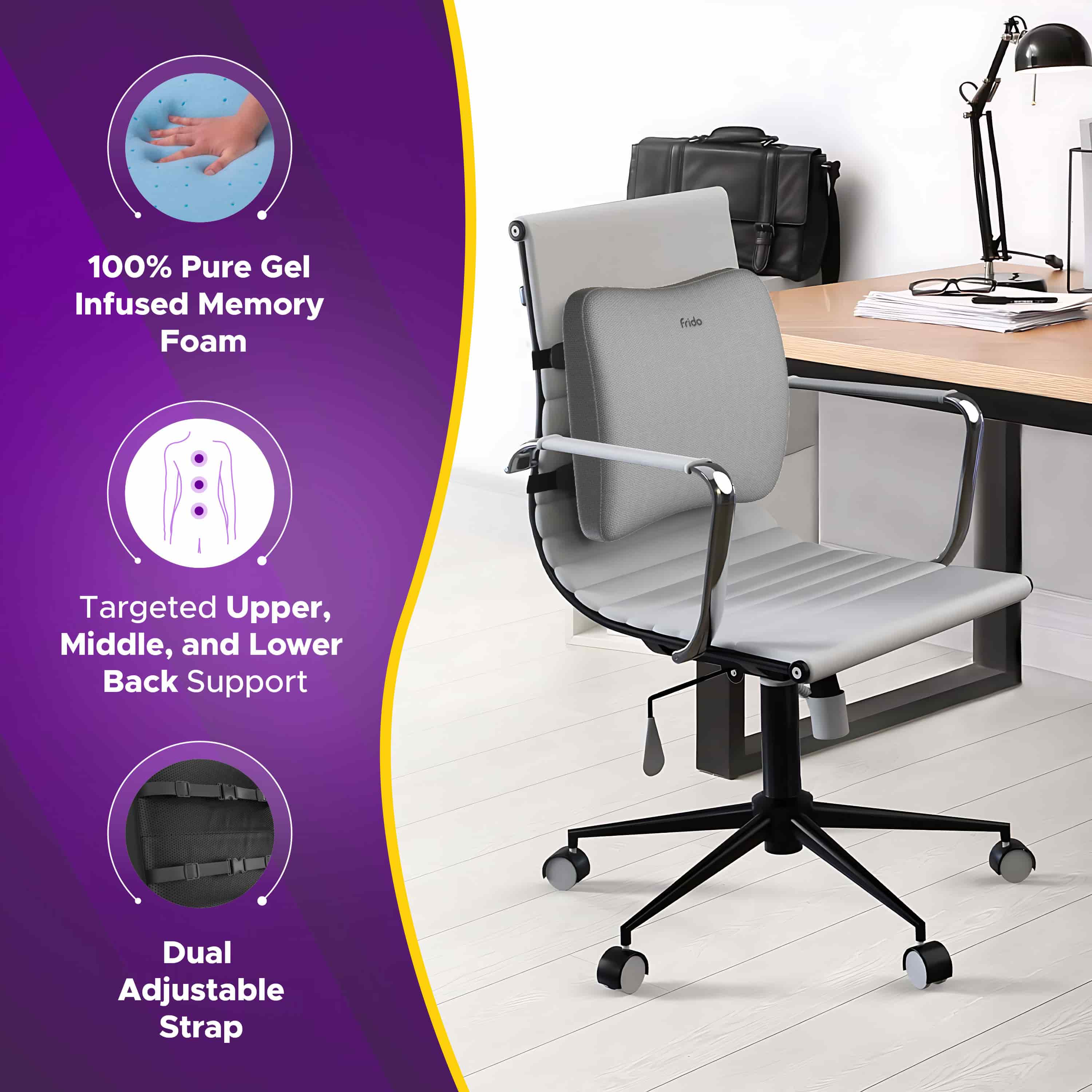 Frido Ultimate Back Lumbar Cushion - Image 6